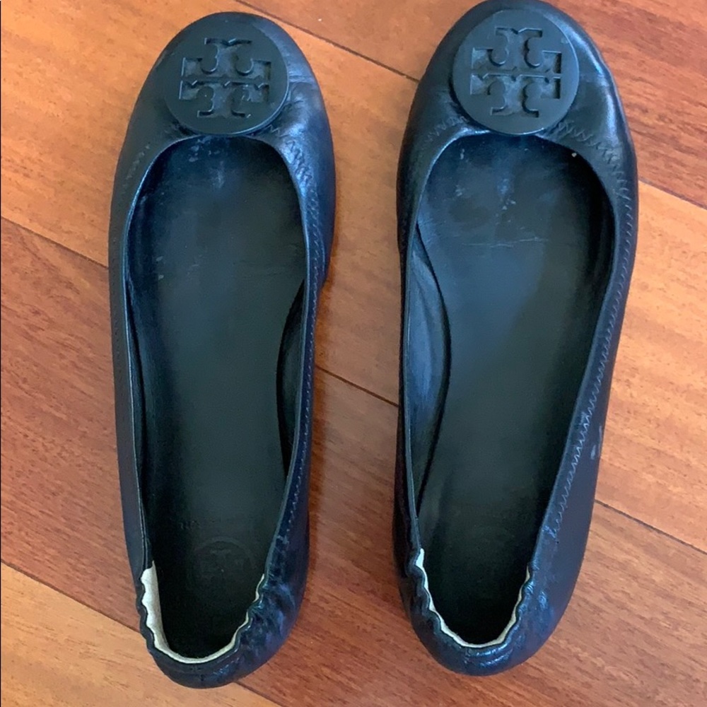 Tory Burch Minnie flats black size 8.5